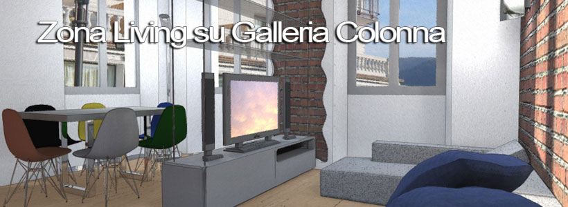 zona living su galleria colonna