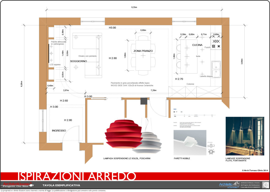 Progetto arredo appartamento