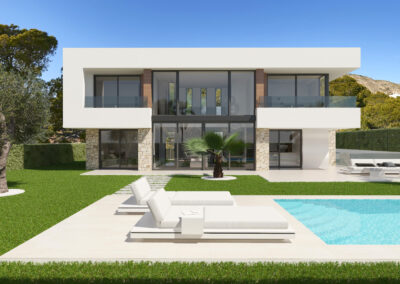 Villa Moderna con piscina